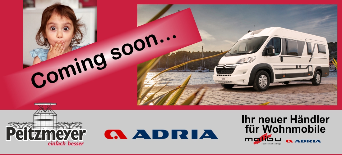 Adria – coming soon Adria - Coming soon