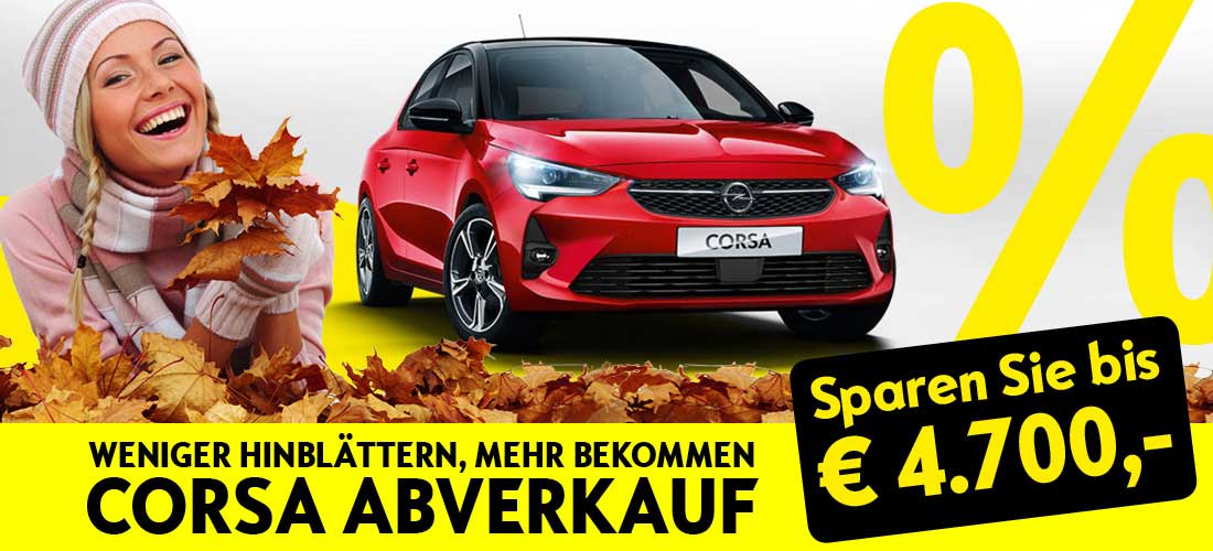 Corsa-Abverkauf Corsa-Abverkauf