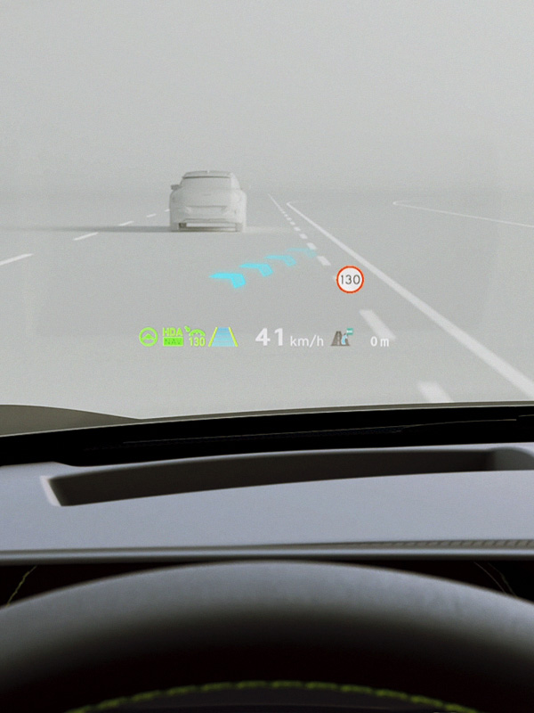 Kia EV6 Augmented-Reality-Head-up-Display