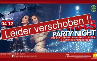 X_Mas Party ist verschoben