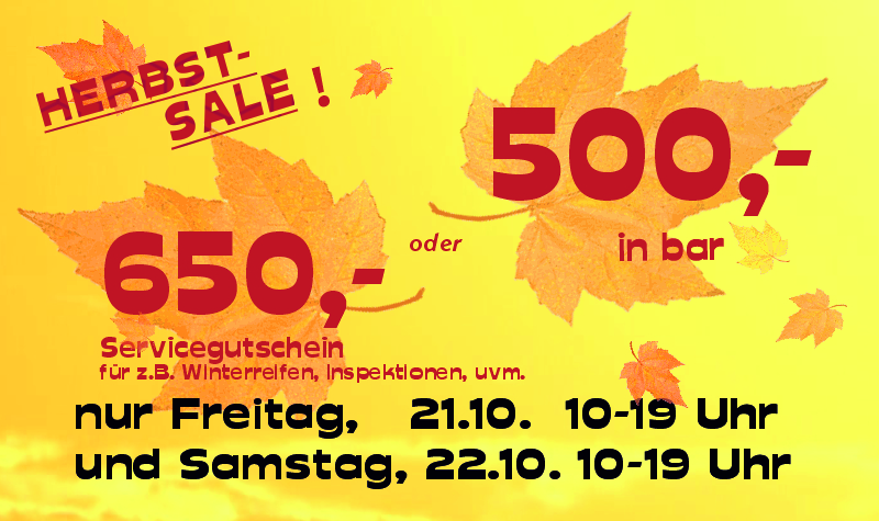 Herbst Sales Aktuelles Herbst Sales Aktuelles
