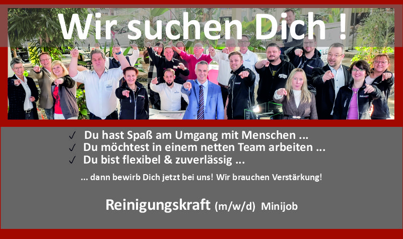 Wir suchen Dich Reinigunskraft Aktuelles