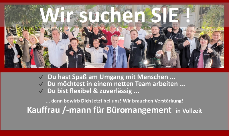 Wir suchen Sie Bürokauffrau