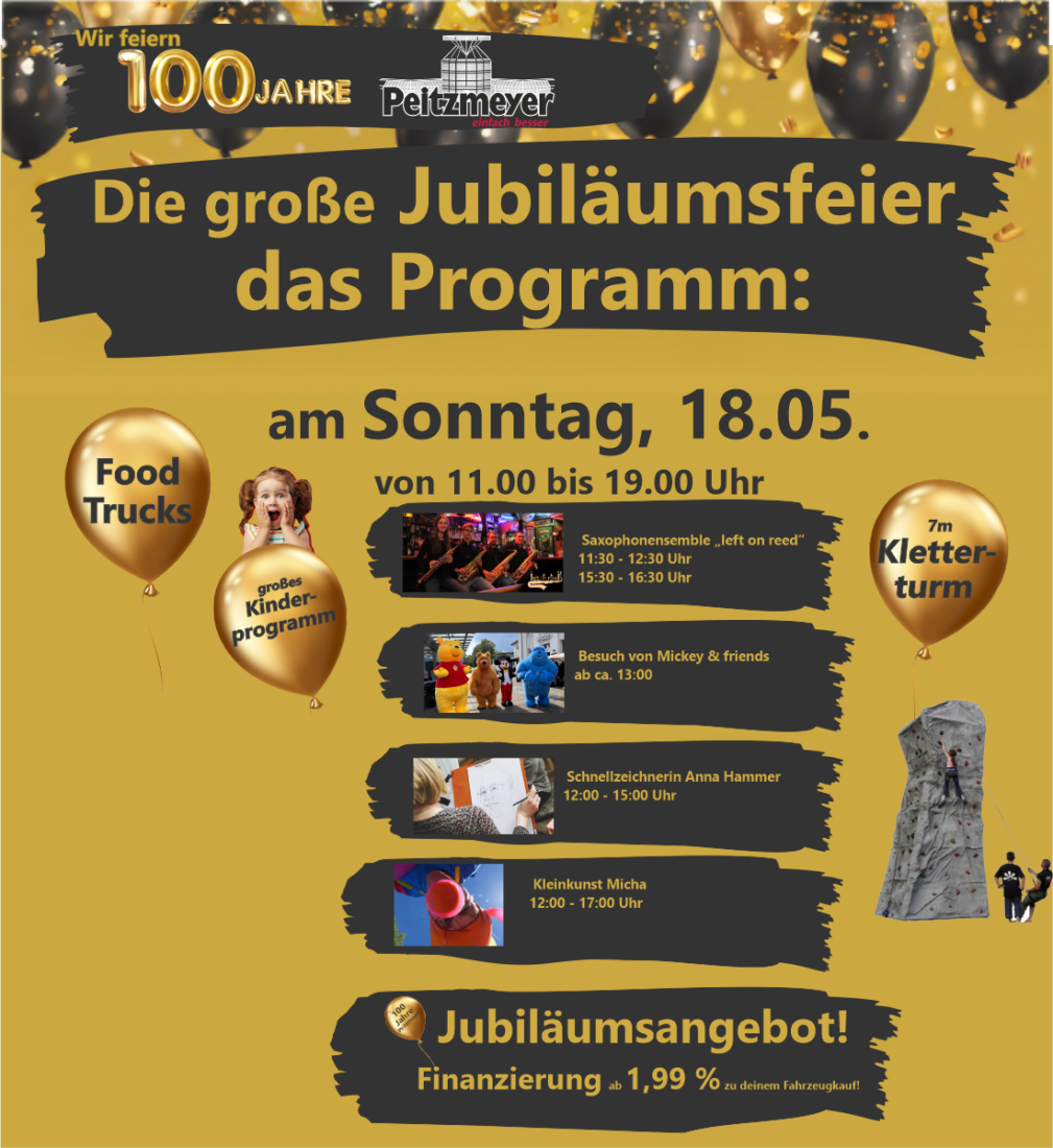 Programm 100 Jahresfeier Sonntag