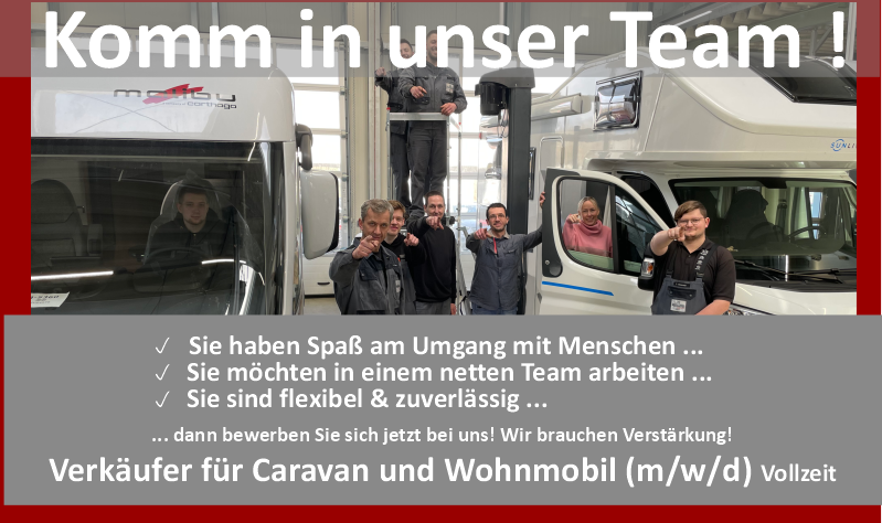 Stellenanzeige_Verkäufer reisemobile