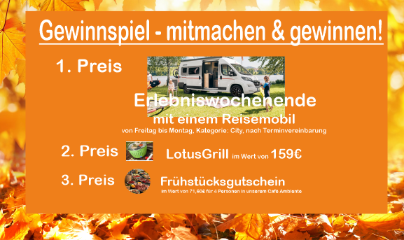 Herbstfest Angebot Gewinnspiel