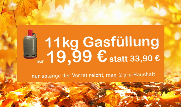 Herbstfest Angebot Gasfüllung