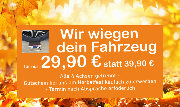 Herbstfest Angebot wiegen
